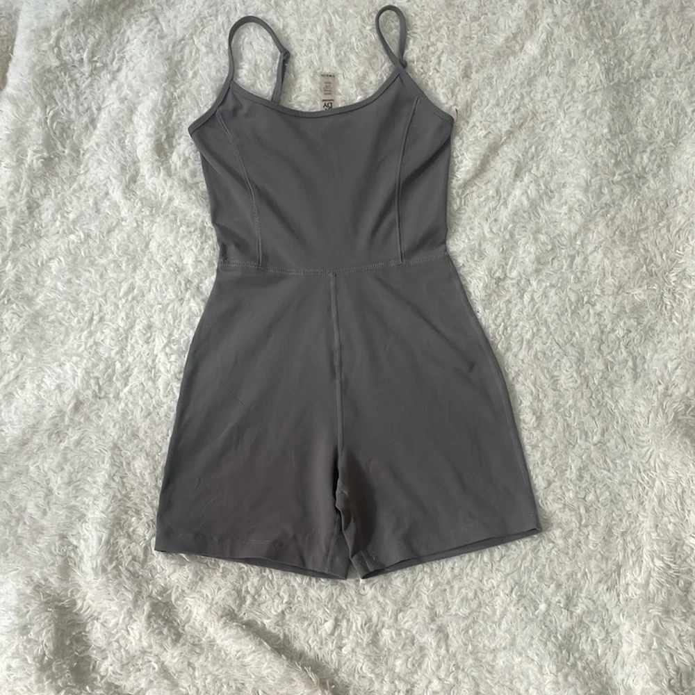 Garage Charcoal Sleeveless Romper - Picture 10 of 13